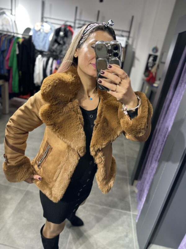 SÜET KÜRKLÜ CEKET TABA - Görsel 5