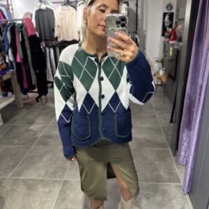 YEŞİL ÖRME HIRKA