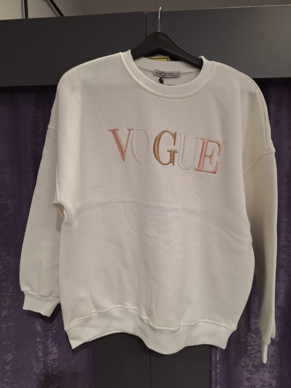 BEYAZ VOGUE ŞARDONLU SWEAT - Görsel 6
