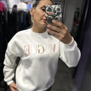 BEYAZ VOGUE ŞARDONLU SWEAT