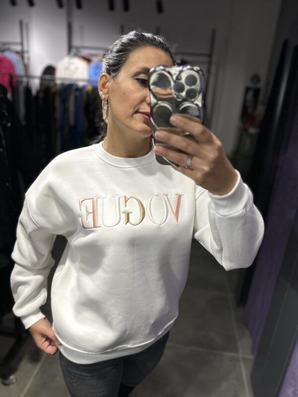 BEYAZ VOGUE ŞARDONLU SWEAT