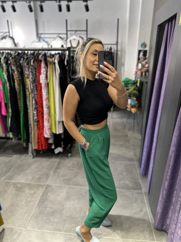 ÖRDEKYEŞİLİ ŞALVAR PANTOLON ST - Görsel 2