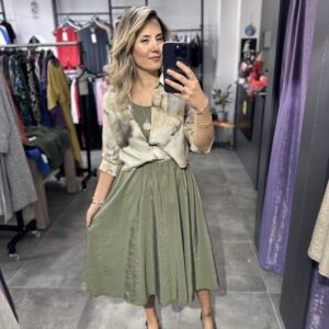 YEŞİL GÖMLEK ELBİSE
