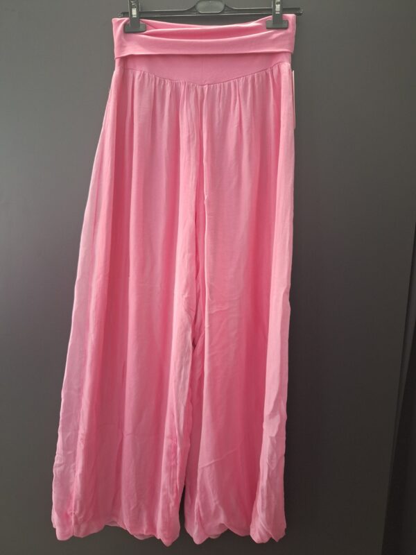 PEMBE İPEK TÜLLÜ PANTOLON - Görsel 5
