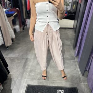 PUDRA BEL LASTİKLİ JOGGER PANTOLON