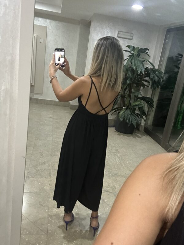 SİYAH ÇAPRAZ İPLİ TULUM
